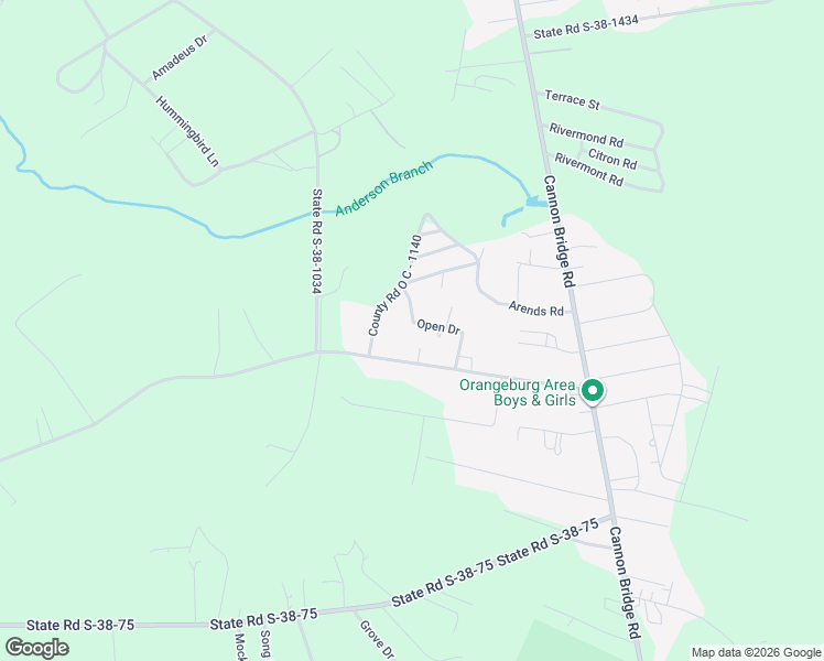 map of restaurants, bars, coffee shops, grocery stores, and more near 219 Open Drive in Cordova