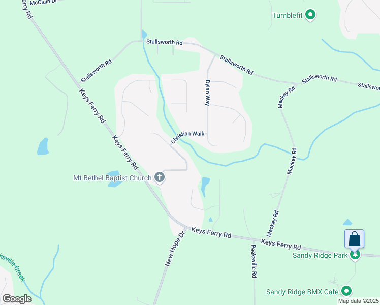 map of restaurants, bars, coffee shops, grocery stores, and more near 124 Williams Bluff in McDonough