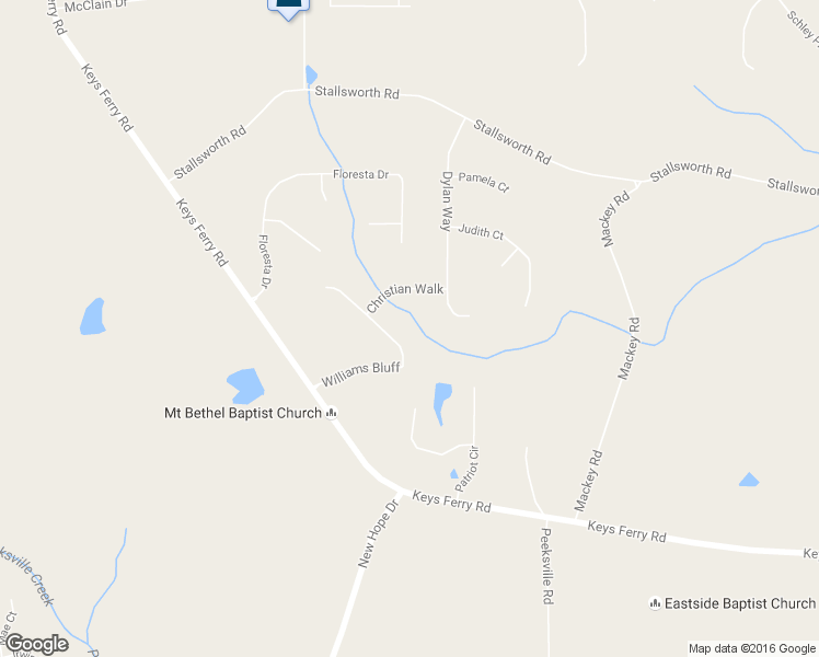 map of restaurants, bars, coffee shops, grocery stores, and more near 124 Williams Bluff in McDonough