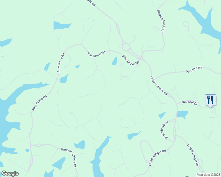 map of restaurants, bars, coffee shops, grocery stores, and more near 1080 Maple Ridge Way in Greensboro