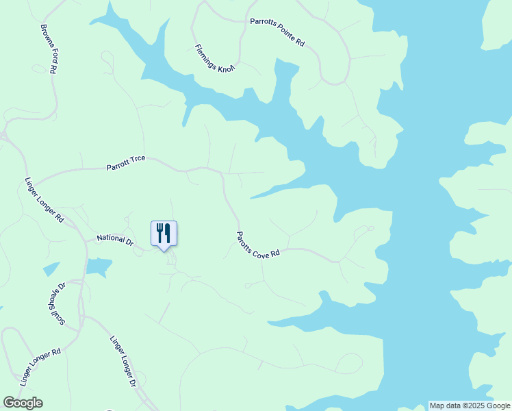 map of restaurants, bars, coffee shops, grocery stores, and more near 1030 Troublesome Creek Lane in Greensboro