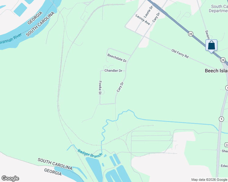 map of restaurants, bars, coffee shops, grocery stores, and more near 469 Cary Drive in Beech Island