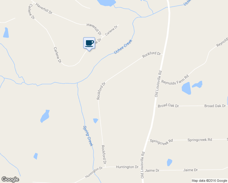 map of restaurants, bars, coffee shops, grocery stores, and more near 5894 Rockford Drive in Grovetown