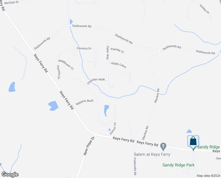 map of restaurants, bars, coffee shops, grocery stores, and more near 338 Dylan Way in McDonough