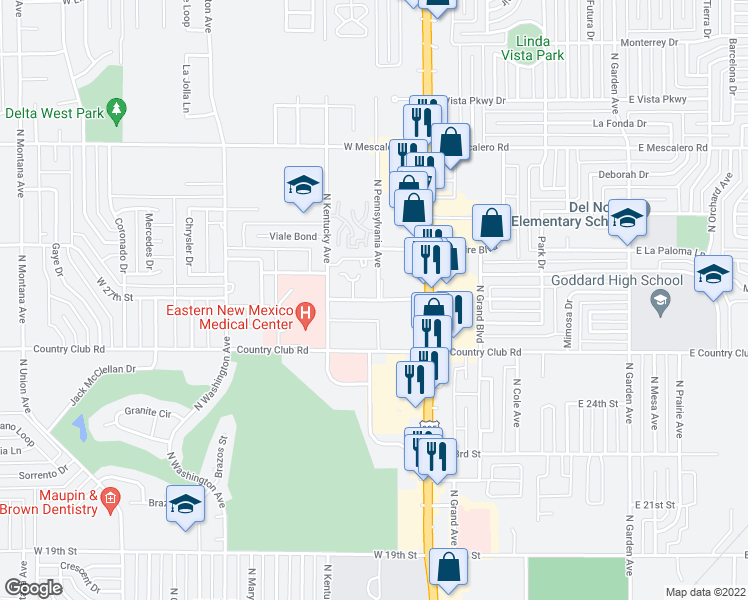 map of restaurants, bars, coffee shops, grocery stores, and more near 306 Sherrill Lane in Roswell