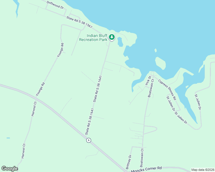 map of restaurants, bars, coffee shops, grocery stores, and more near 300 State Road S-38-1641 in Eutawville