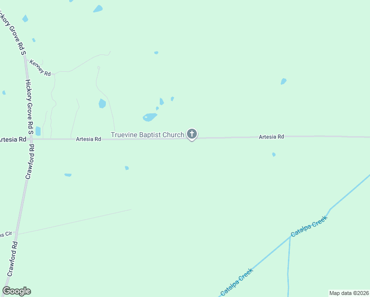 map of restaurants, bars, coffee shops, grocery stores, and more near 1895 Artesia Road in Starkville