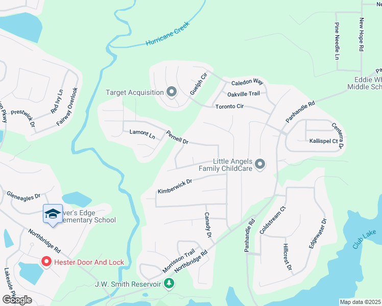 map of restaurants, bars, coffee shops, grocery stores, and more near 13347 Henderson Court in Hampton