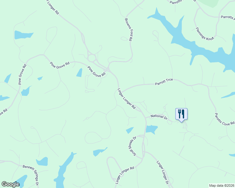 map of restaurants, bars, coffee shops, grocery stores, and more near 1000 Planters Trail in Greensboro