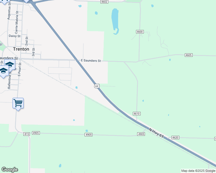 map of restaurants, bars, coffee shops, grocery stores, and more near 380 Sunnyside Street in Trenton