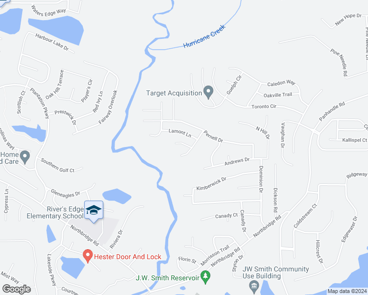 map of restaurants, bars, coffee shops, grocery stores, and more near 391 Thompson Court in Hampton