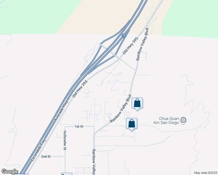 map of restaurants, bars, coffee shops, grocery stores, and more near 2964 Rainbow Valley Boulevard in Fallbrook
