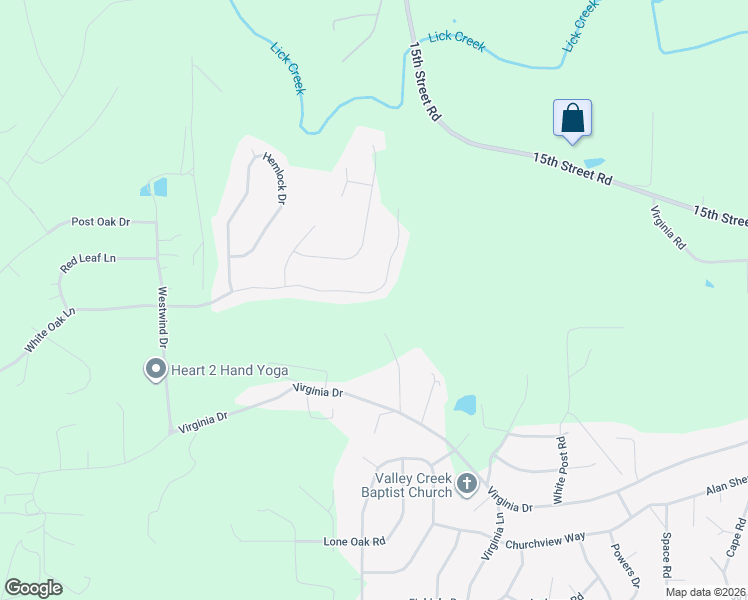 map of restaurants, bars, coffee shops, grocery stores, and more near 6520 White Oak Lane in Hueytown
