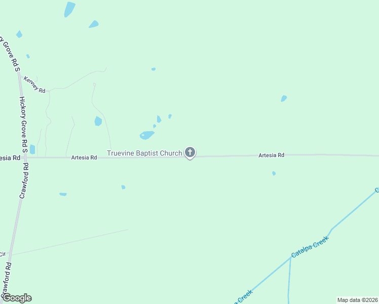 map of restaurants, bars, coffee shops, grocery stores, and more near 1895 Artesia Road in Starkville