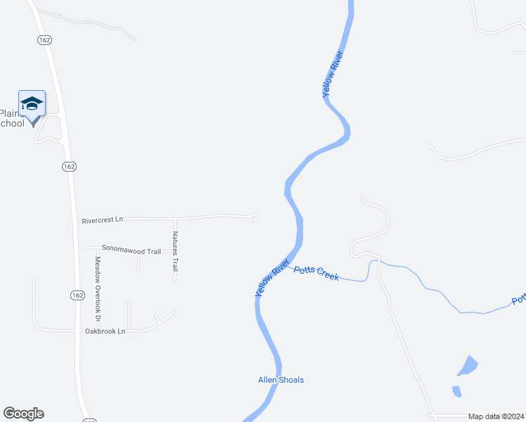 map of restaurants, bars, coffee shops, grocery stores, and more near 245 Rivercrest Lane in Covington