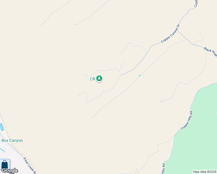 map of restaurants, bars, coffee shops, grocery stores, and more near 3034 Copper Canyon Drive in Globe