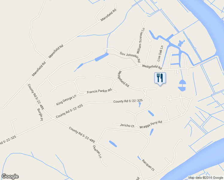 map of restaurants, bars, coffee shops, grocery stores, and more near 9 Patriot Lane in Georgetown