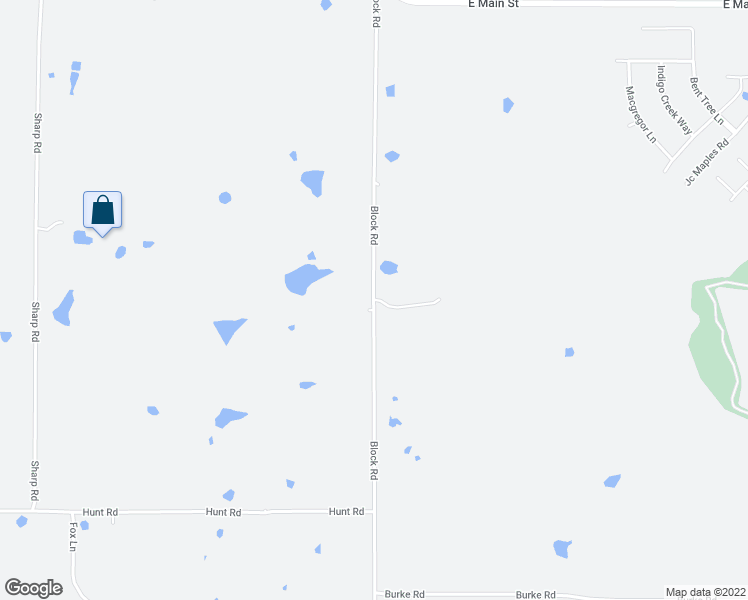 map of restaurants, bars, coffee shops, grocery stores, and more near Block Road in Gunter