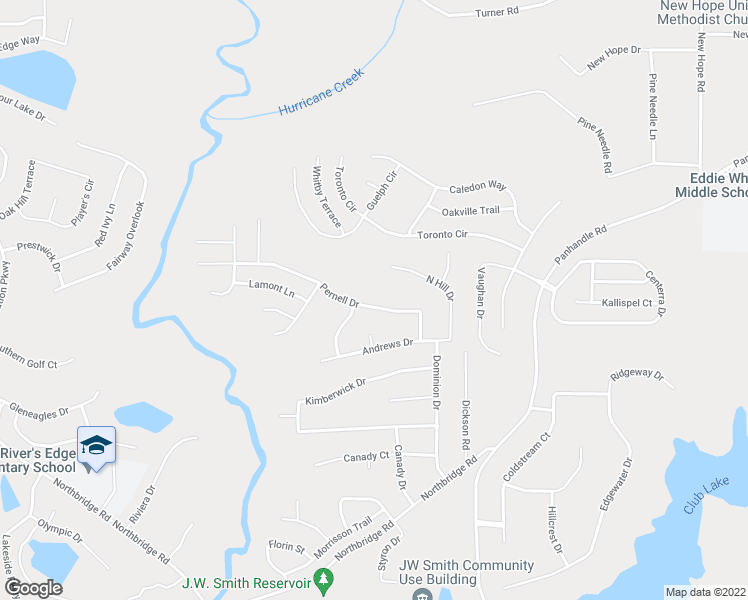 map of restaurants, bars, coffee shops, grocery stores, and more near 506 Pernell Drive in Hampton