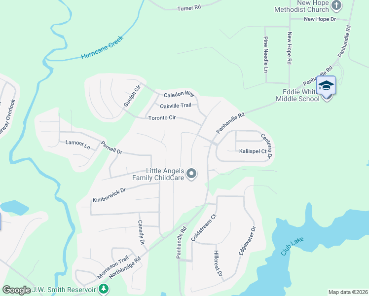 map of restaurants, bars, coffee shops, grocery stores, and more near 591 Vaughan Drive in Hampton