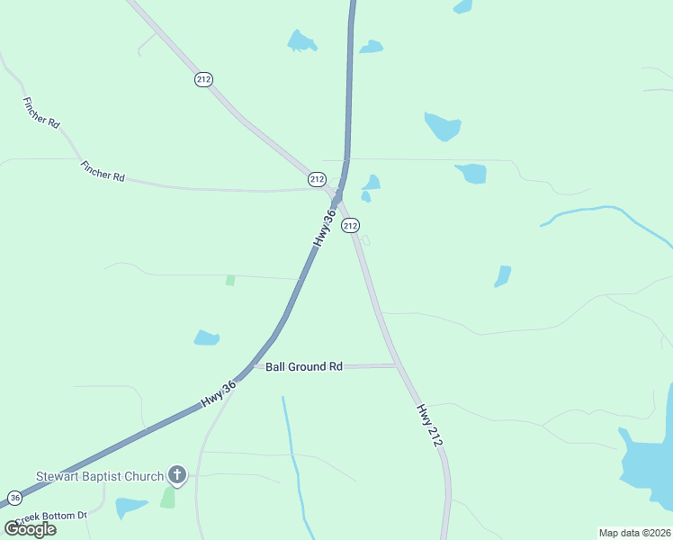 map of restaurants, bars, coffee shops, grocery stores, and more near 15605 Georgia 36 in Covington