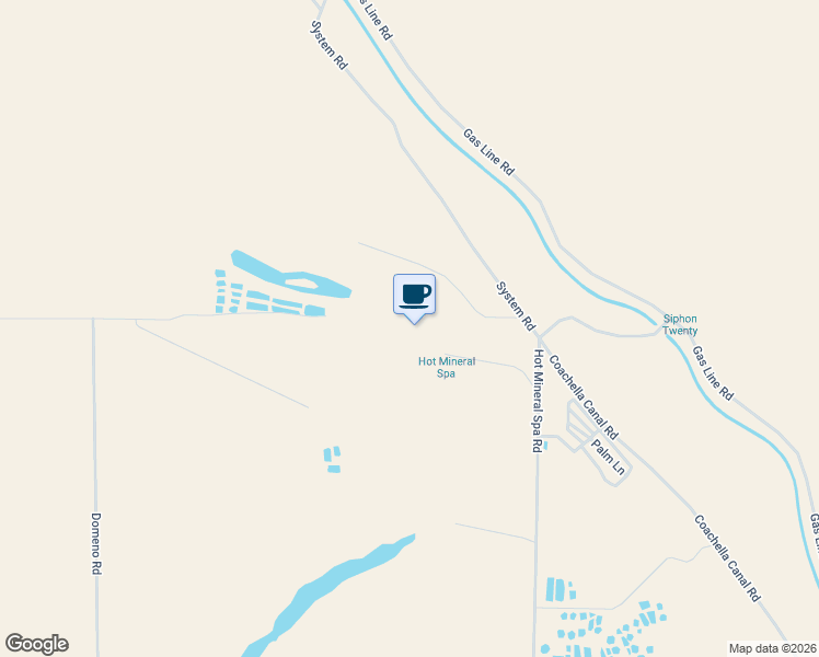 map of restaurants, bars, coffee shops, grocery stores, and more near 10595 Hot Mineral Spa Road in Niland