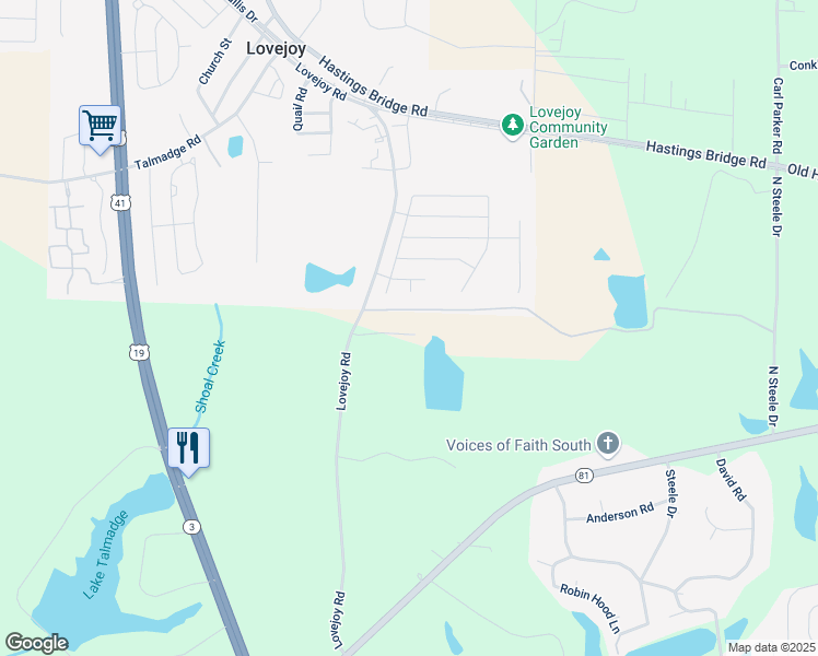 map of restaurants, bars, coffee shops, grocery stores, and more near 20 Lovejoy Road in Hampton