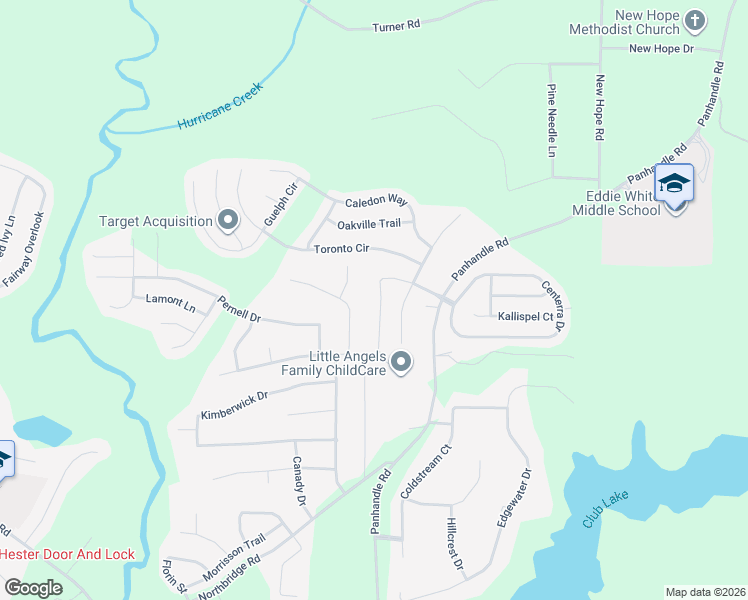 map of restaurants, bars, coffee shops, grocery stores, and more near 12302 North Hill Court in Hampton