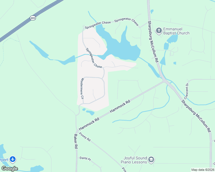 map of restaurants, bars, coffee shops, grocery stores, and more near 173 Hammock Ridge Drive in Newnan