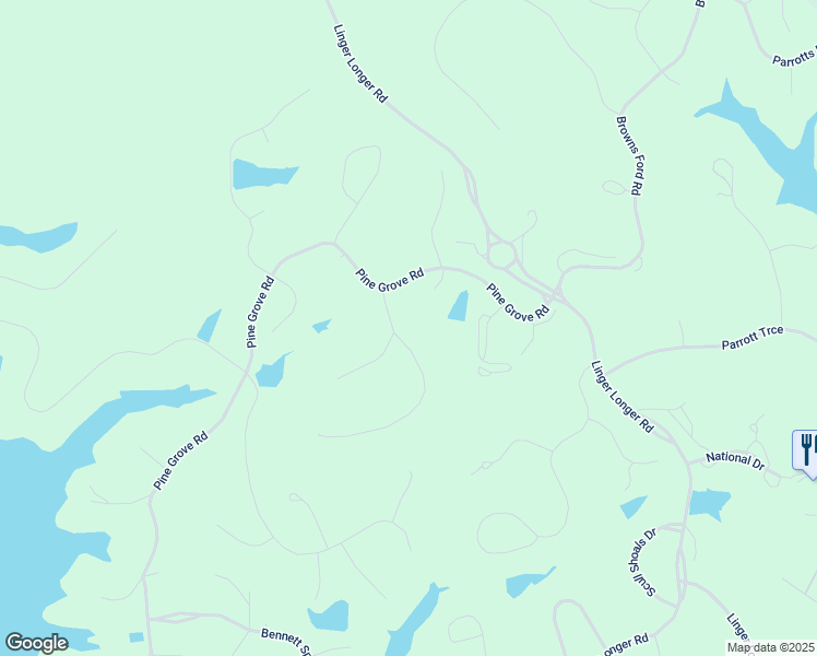 map of restaurants, bars, coffee shops, grocery stores, and more near 1000 Maple Ridge Way in Greensboro