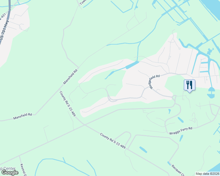 map of restaurants, bars, coffee shops, grocery stores, and more near 39 Goelet Court in Georgetown