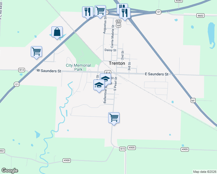 map of restaurants, bars, coffee shops, grocery stores, and more near 105 Witherspoon Street in Trenton