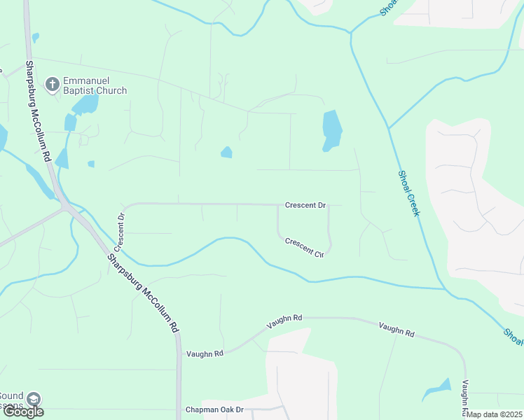 map of restaurants, bars, coffee shops, grocery stores, and more near 357 Crescent Drive in Newnan