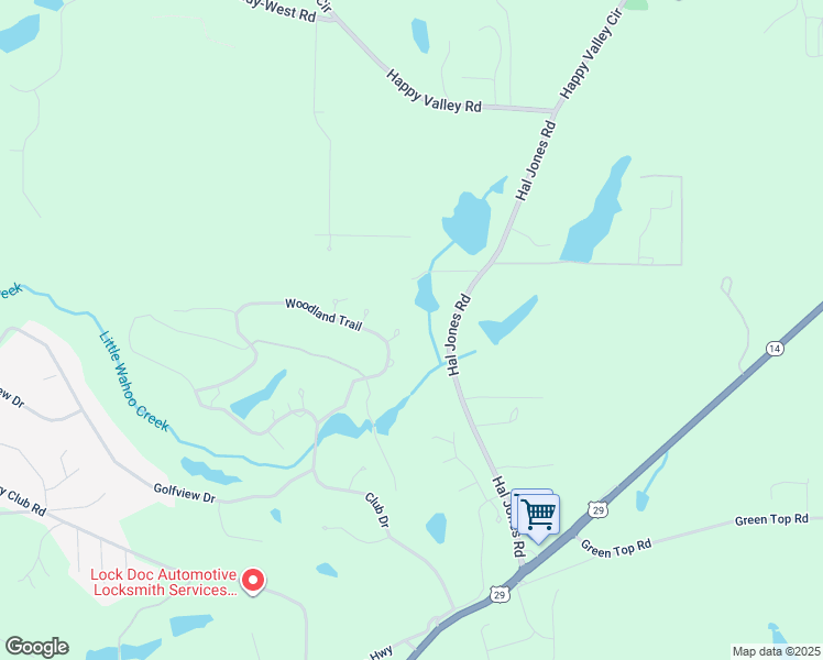 map of restaurants, bars, coffee shops, grocery stores, and more near 3 Wild Cherry Circle in Newnan
