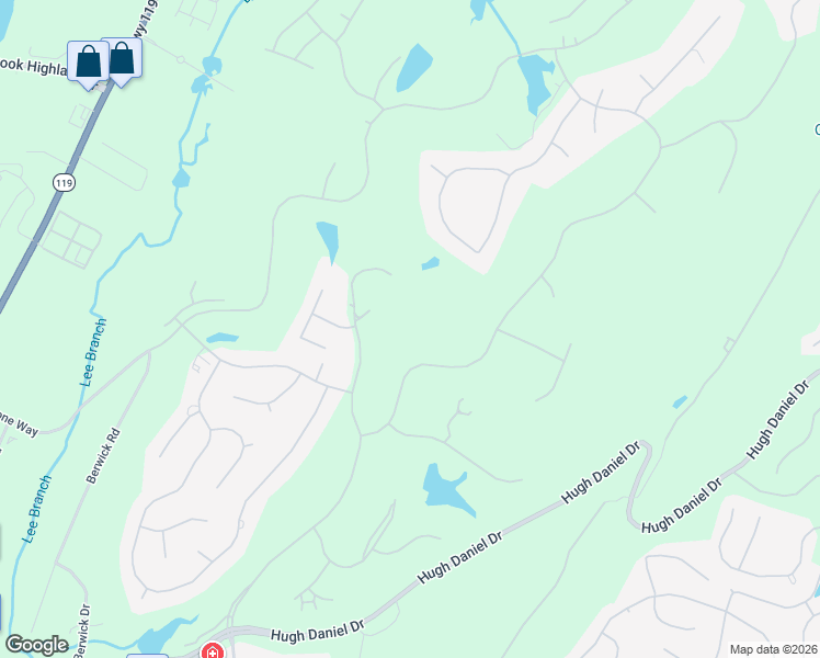map of restaurants, bars, coffee shops, grocery stores, and more near 5020 Greystone Way in Birmingham