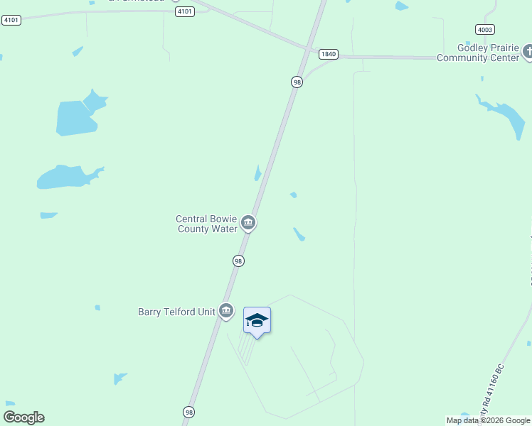 map of restaurants, bars, coffee shops, grocery stores, and more near 1-7 State Highway 98 in New Boston
