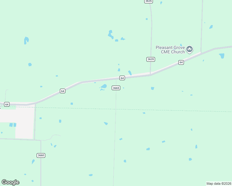 map of restaurants, bars, coffee shops, grocery stores, and more near County Road 3665 in Ladonia