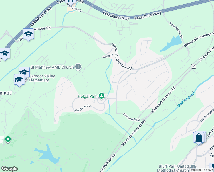 map of restaurants, bars, coffee shops, grocery stores, and more near 858 Cammack Road in Birmingham