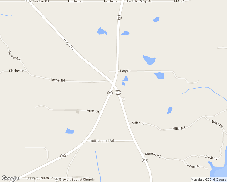 map of restaurants, bars, coffee shops, grocery stores, and more near 15579 Georgia 36 in Covington