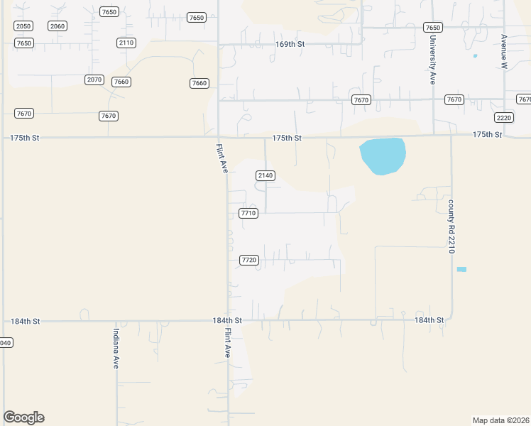 map of restaurants, bars, coffee shops, grocery stores, and more near County Road 2140 in Lubbock