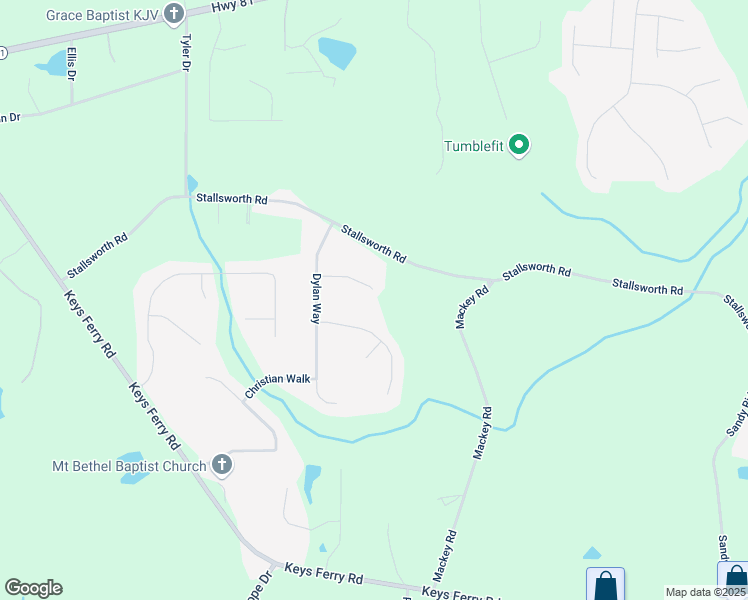 map of restaurants, bars, coffee shops, grocery stores, and more near 414 Pamela Court in McDonough