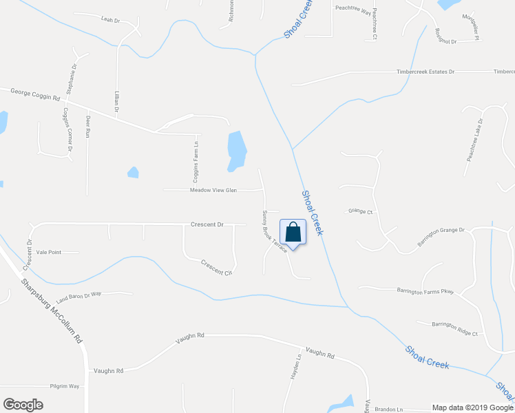 map of restaurants, bars, coffee shops, grocery stores, and more near 91 Sunny Brook Terrace in Newnan