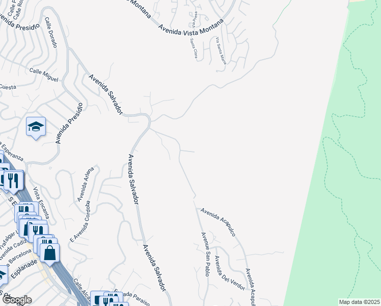 map of restaurants, bars, coffee shops, grocery stores, and more near 5 Calle Del Apice in San Clemente