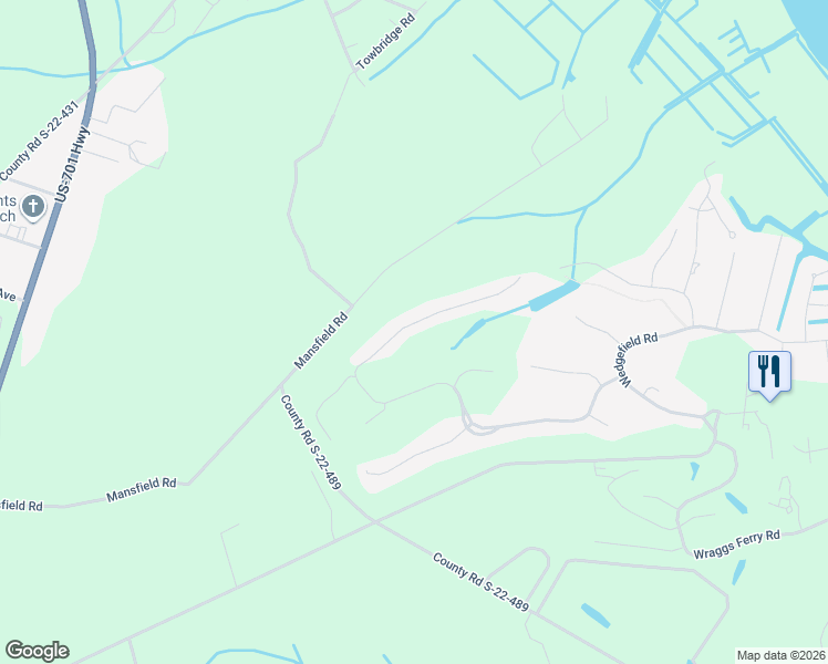 map of restaurants, bars, coffee shops, grocery stores, and more near 1140 Francis Parker Road in Georgetown