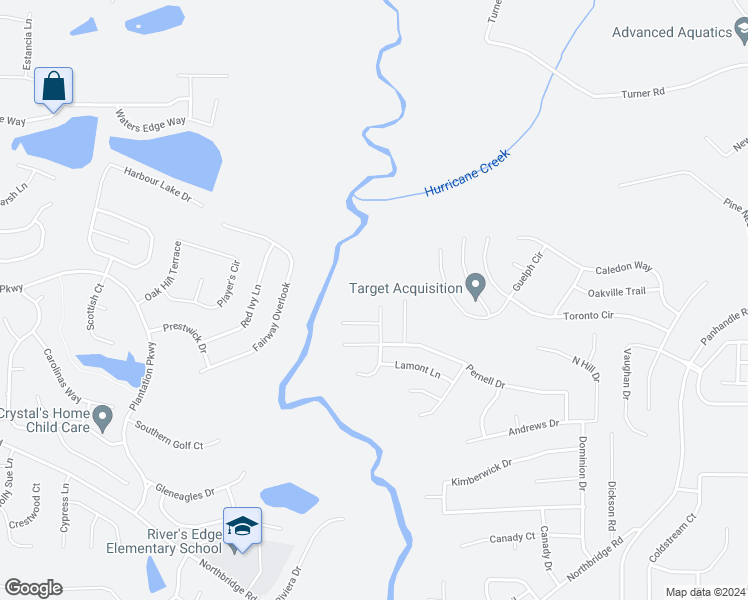 map of restaurants, bars, coffee shops, grocery stores, and more near 12019 Jojo Court in Hampton