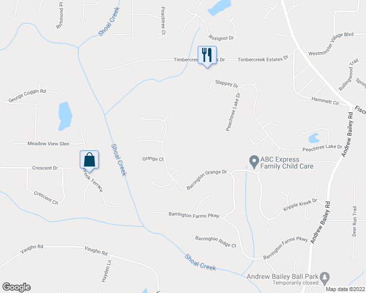 map of restaurants, bars, coffee shops, grocery stores, and more near 380 Barrington Grange Drive in Sharpsburg