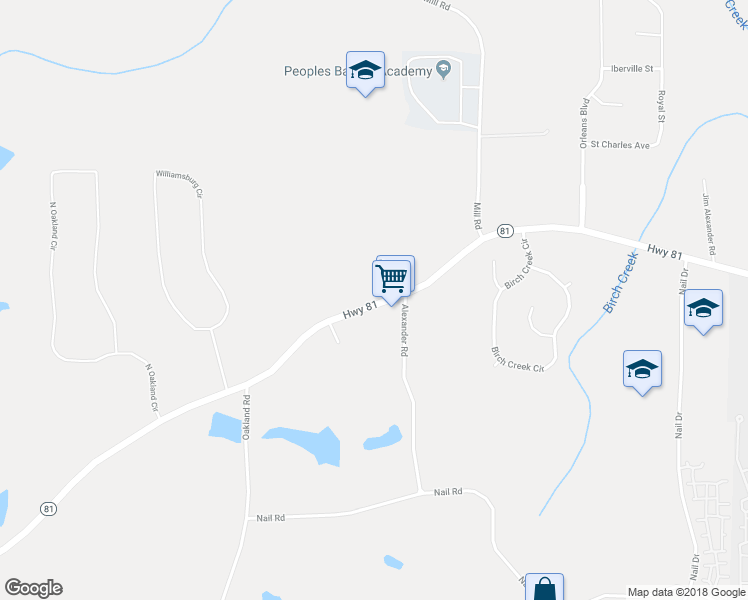 map of restaurants, bars, coffee shops, grocery stores, and more near 920 Highway 81 in McDonough