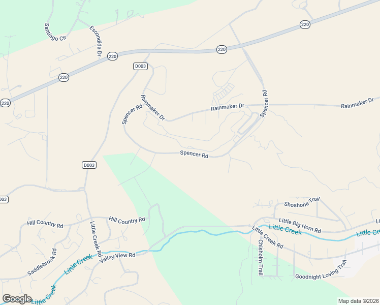 map of restaurants, bars, coffee shops, grocery stores, and more near Spencer Drive in Alto