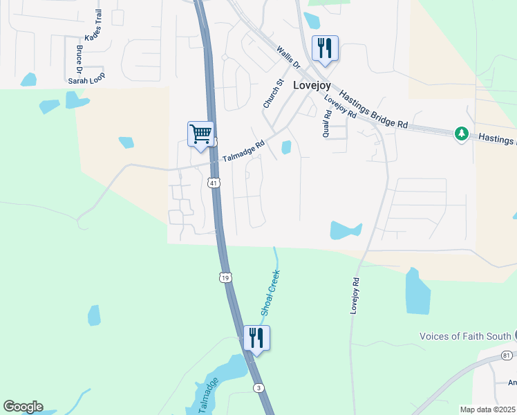 map of restaurants, bars, coffee shops, grocery stores, and more near 12105 Conrad Circle in Hampton