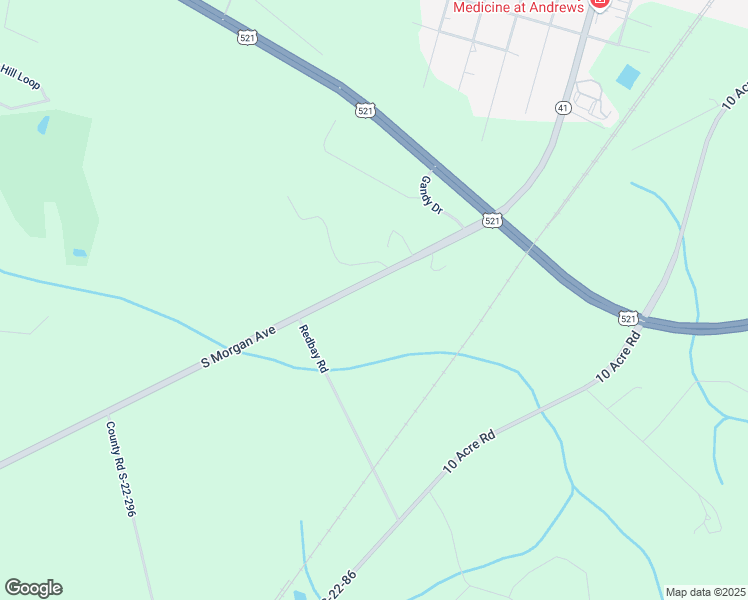 map of restaurants, bars, coffee shops, grocery stores, and more near 1747 South Morgan Avenue in Andrews